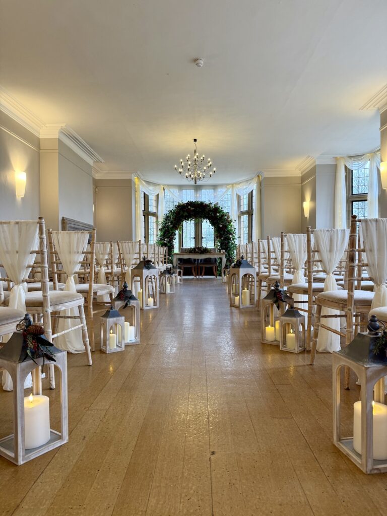 Ceremony Room at Coombe Lodge Blagdon in Somerset