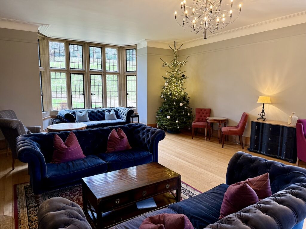 The Lounge at Coombe Lodge Blagdon in Somerset