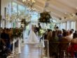 Wedding Couple in ceremony room at Horton Grange Country House in Northumberland