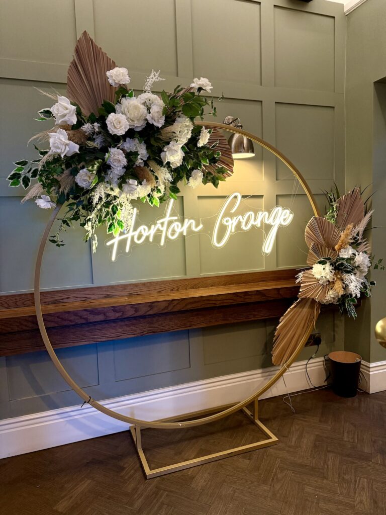 Horton Grange Bar sign at Horton Grange Country House in Northumberland