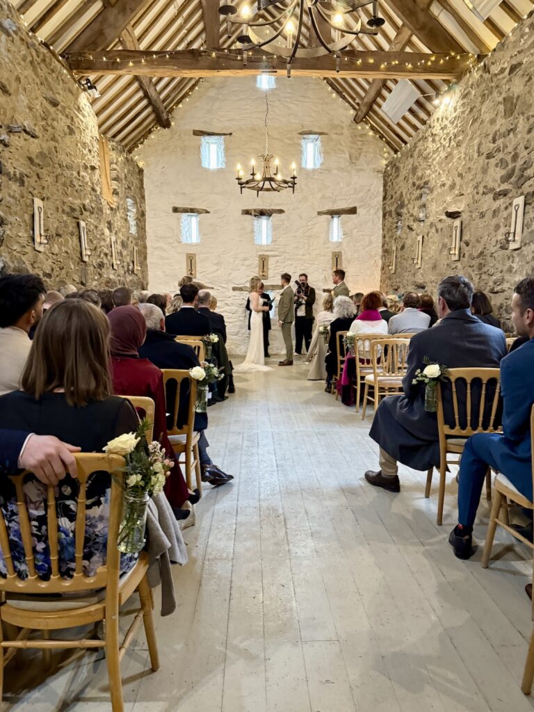 Wedding Ceremony Hafod Farm Wales