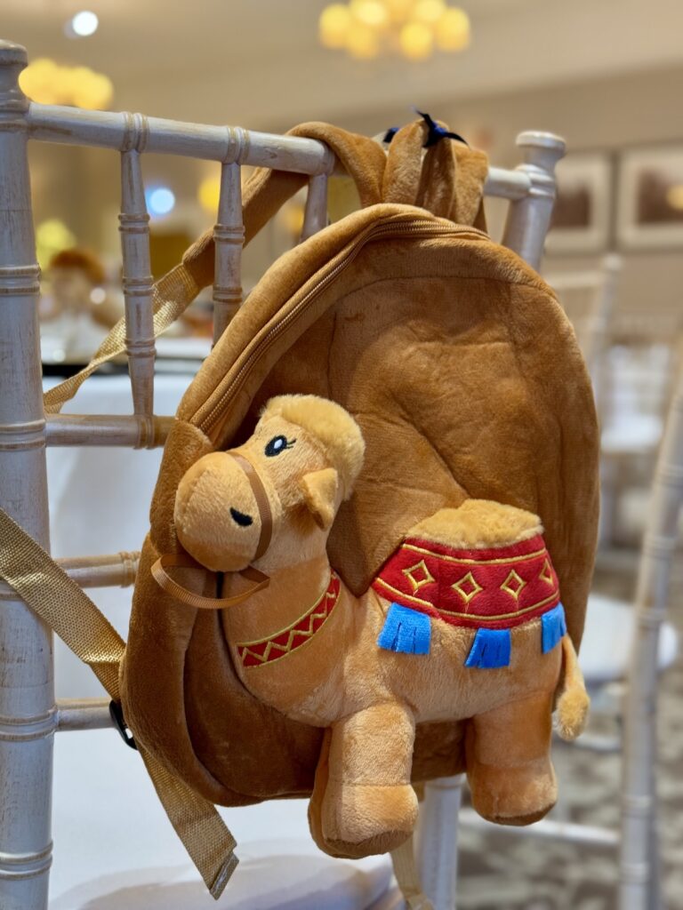 Camel Rucksack at Sherbrooke Castle Hotel in Glasgow.