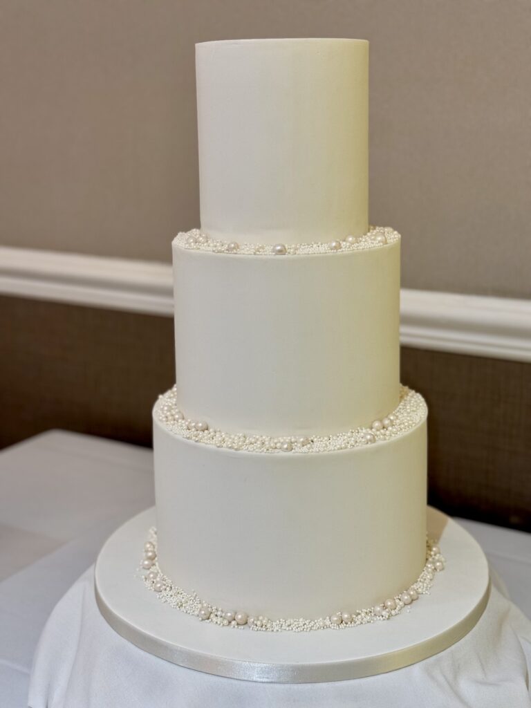 Wedding Cake at Sherbrooke Castle Hotel in Glasgow.