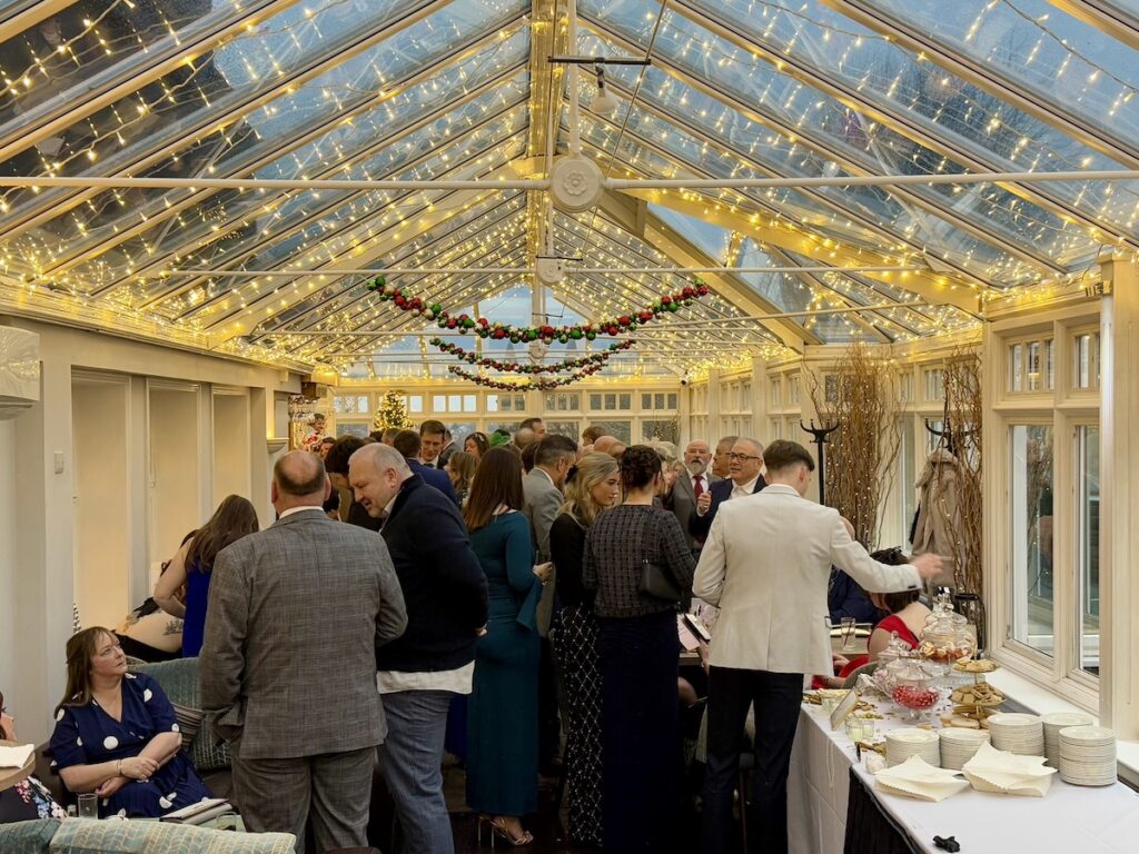 Drinks Reception at Sherbrooke Castle Hotel in Glasgow.