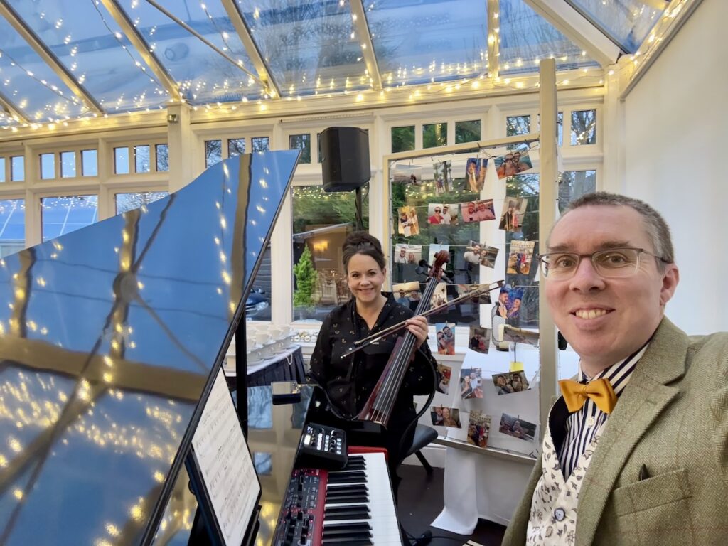 JAM Duo at Sherbrooke Castle Hotel in Glasgow.